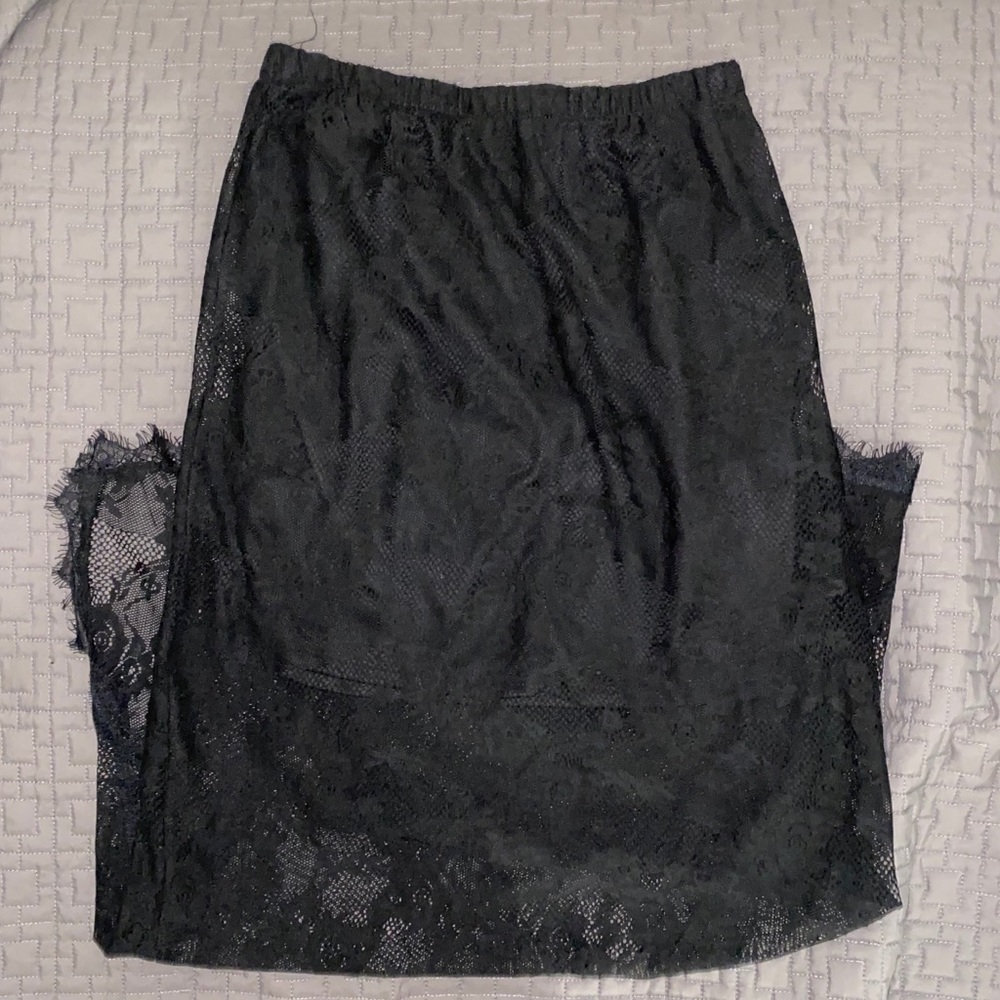 Lace Maxi Skirt w/ Slit